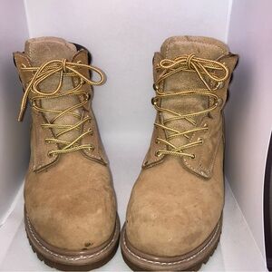 Sears Leather Work Boots Brown Tan